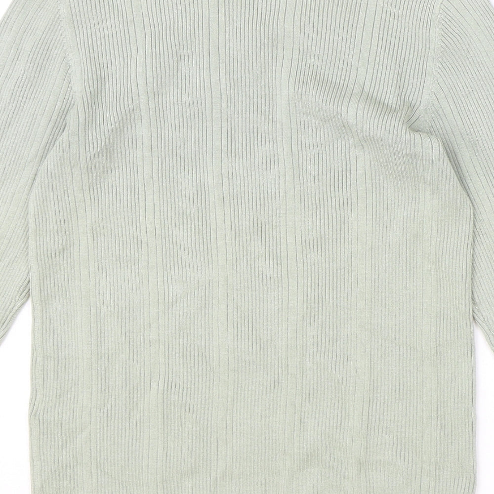 Womens UK Size 12 Marks and Spencer Green Pullover Jumper