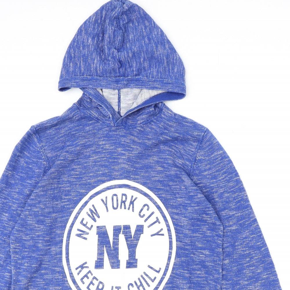 H&M Boys Blue 100% Cotton Pullover Hoodie Size M Pullover - NYC