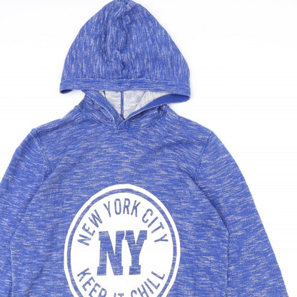 H&M Boys Blue 100% Cotton Pullover Hoodie Size M Pullover - NYC