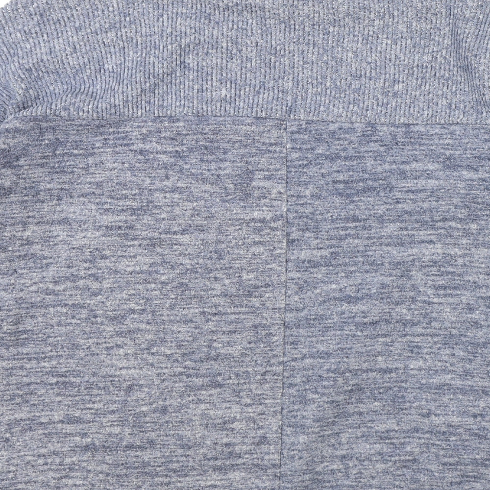 George Womens Blue Round Neck Cotton Pullover Jumper Size S