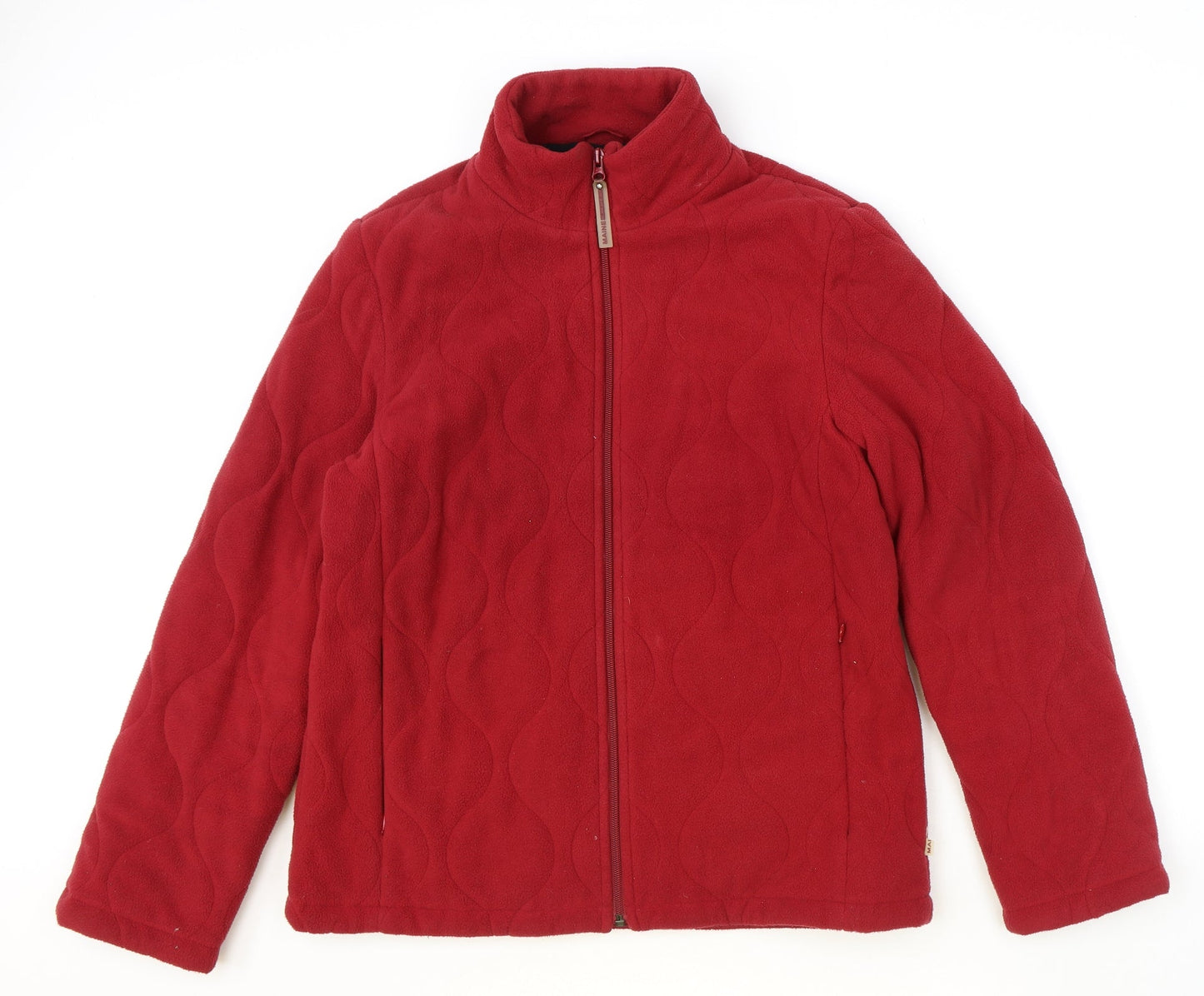 Maine Womens Red Jacket Size 12 Zip