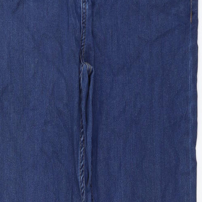 Denim & Co. Mens Blue Cotton Skinny Jeans Size 32 in L32 in Regular Button