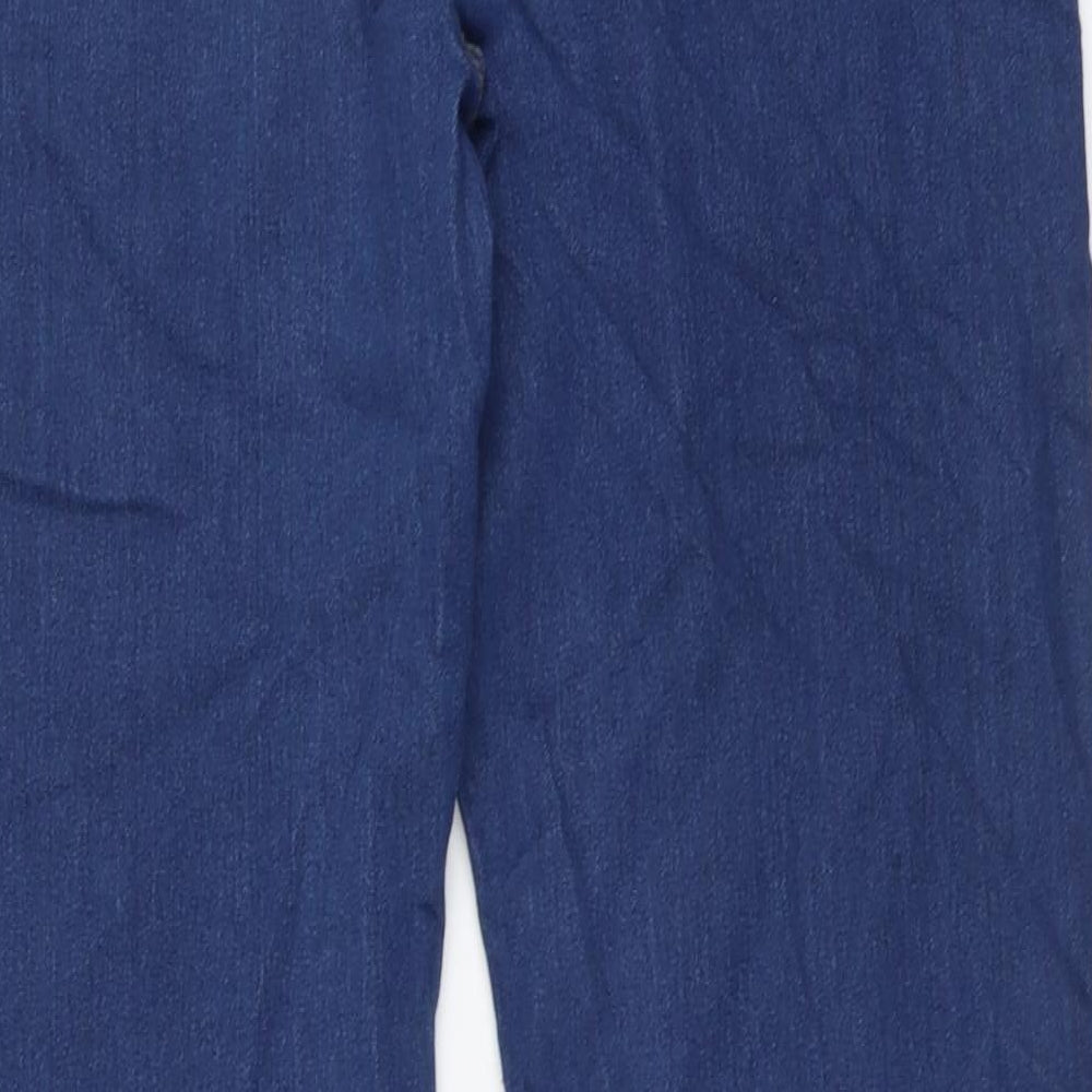 Denim & Co. Mens Blue Cotton Straight Jeans Size 32 in L32 in Regular Button