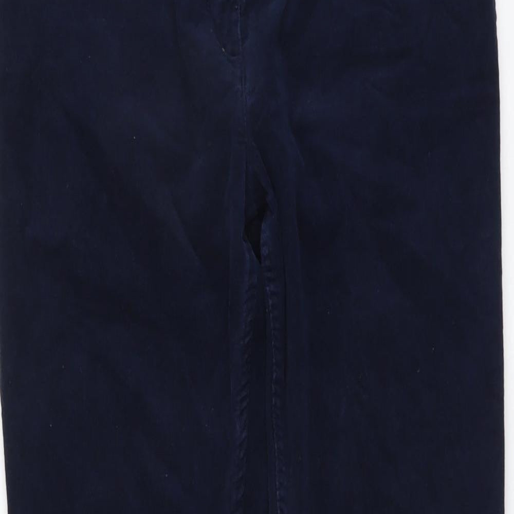 Womens UK Size 12 Marks and Spencer Regular Fit  Blue Trousers
