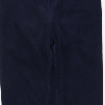 Womens UK Size 12 Marks and Spencer Regular Fit  Blue Trousers