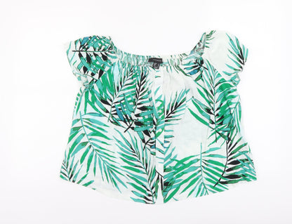 Womens UK Size 12 Atmosphere Green Basic Blouse