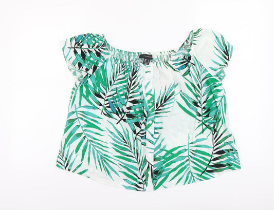 Womens UK Size 12 Atmosphere Green Basic Blouse