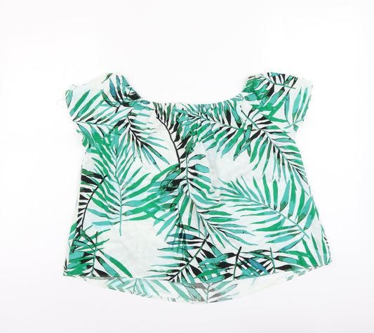 Womens UK Size 12 Atmosphere Green Basic Blouse