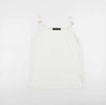 Womens UK Size 6 Dorothy Perkins White Basic Tank