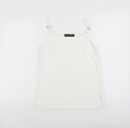 Womens UK Size 6 Dorothy Perkins White Basic Tank