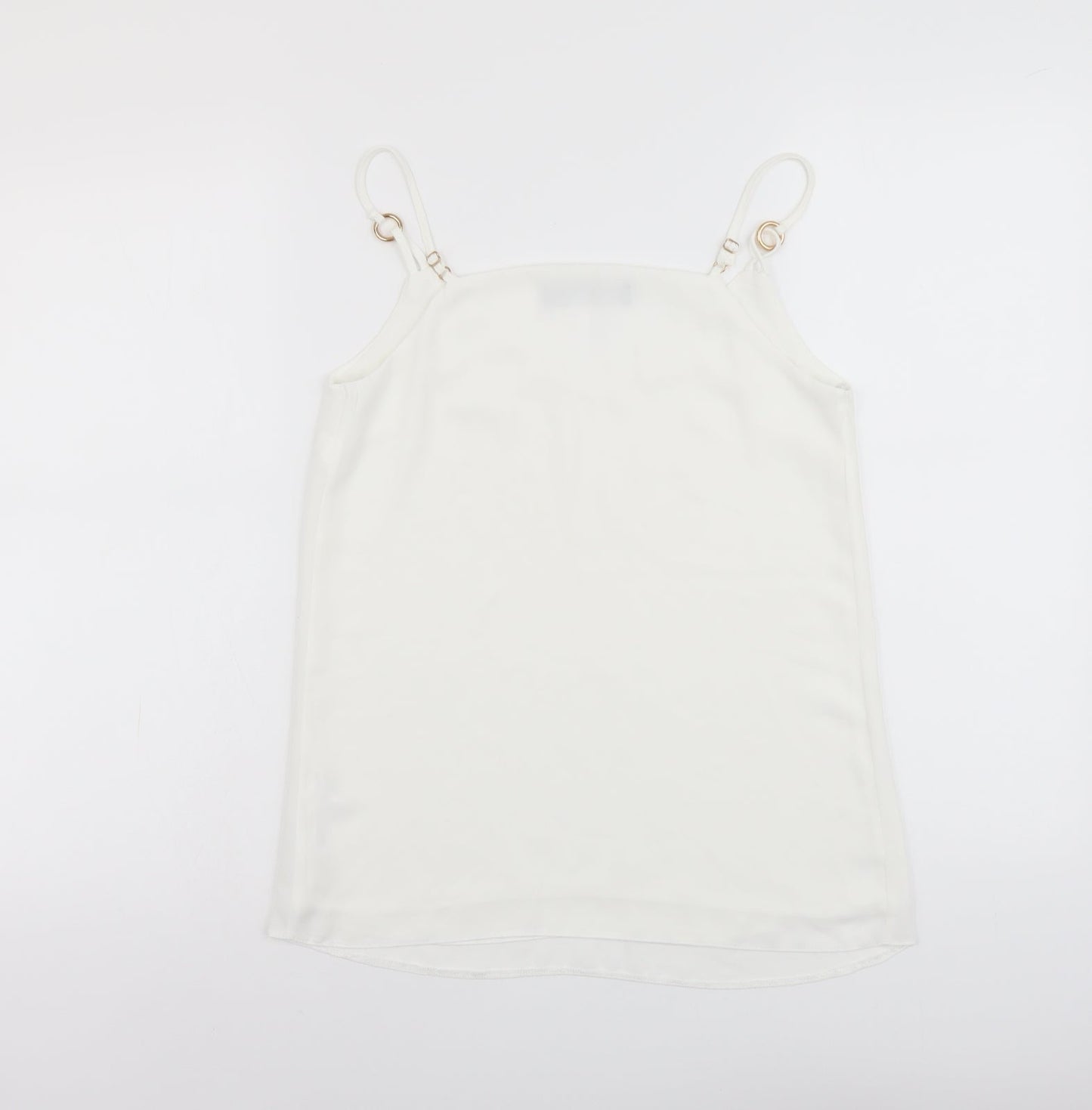 Womens UK Size 6 Dorothy Perkins White Basic Tank