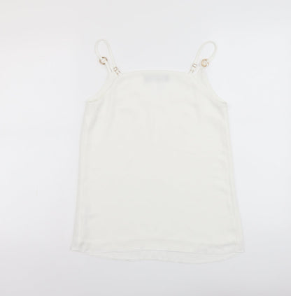 Womens UK Size 6 Dorothy Perkins White Basic Tank