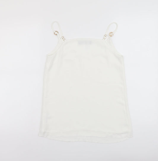 Womens UK Size 6 Dorothy Perkins White Basic Tank