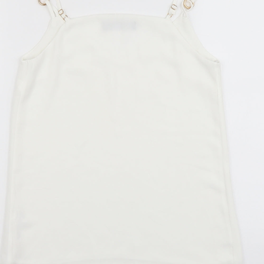 Womens UK Size 6 Dorothy Perkins White Basic Tank