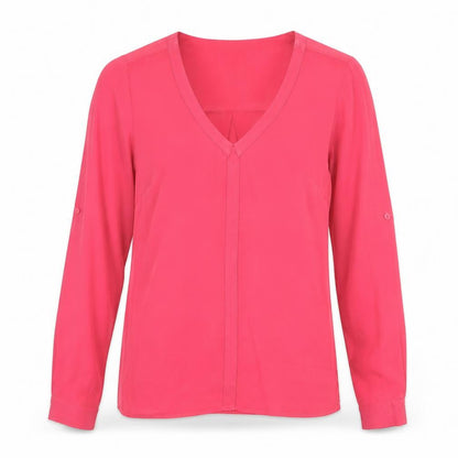 Womens UK Size 10 Warehouse Pink Basic Blouse