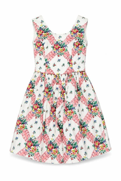 New Look Womens Multicoloured Floral Cotton Fit & Flare Size 10 V-Neck Zip