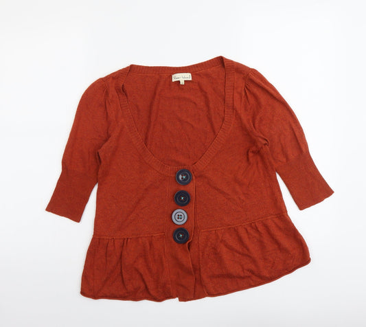 Womens UK Size 10 River Island Red Cardigan Jumper