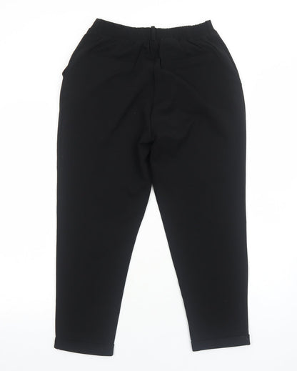 Womens UK Size S Terranova Regular Fit  Black Trousers