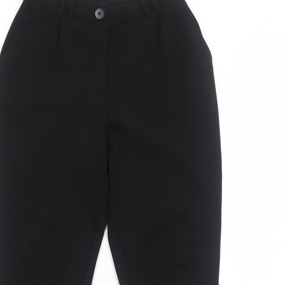 Womens UK Size S Terranova Regular Fit  Black Trousers