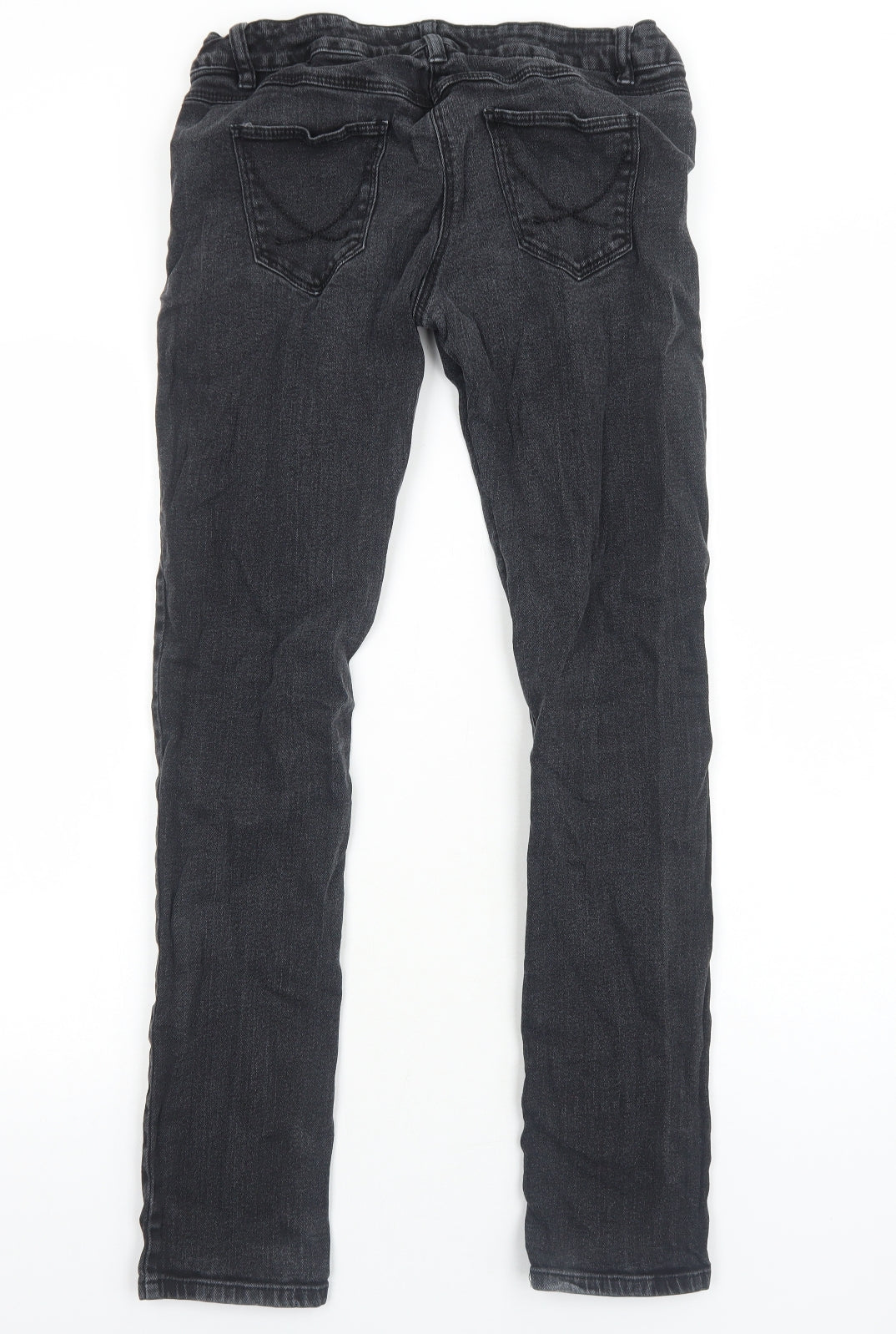 George Womens Black Cotton Skinny Jeans Size 12 Regular Zip