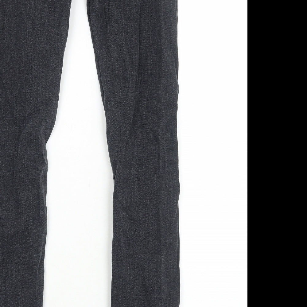 George Womens Black Cotton Skinny Jeans Size 12 Regular Zip