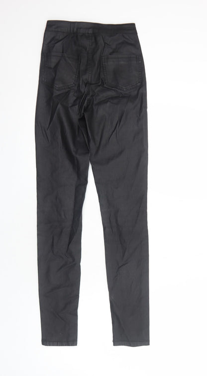 Womens UK Size 8 Missguided Regular Fit  Black Trousers