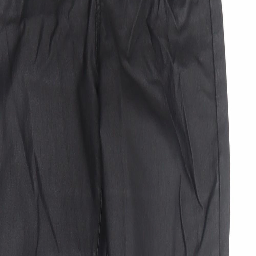 Womens UK Size 8 Missguided Regular Fit  Black Trousers