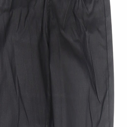 Womens UK Size 8 Missguided Regular Fit  Black Trousers
