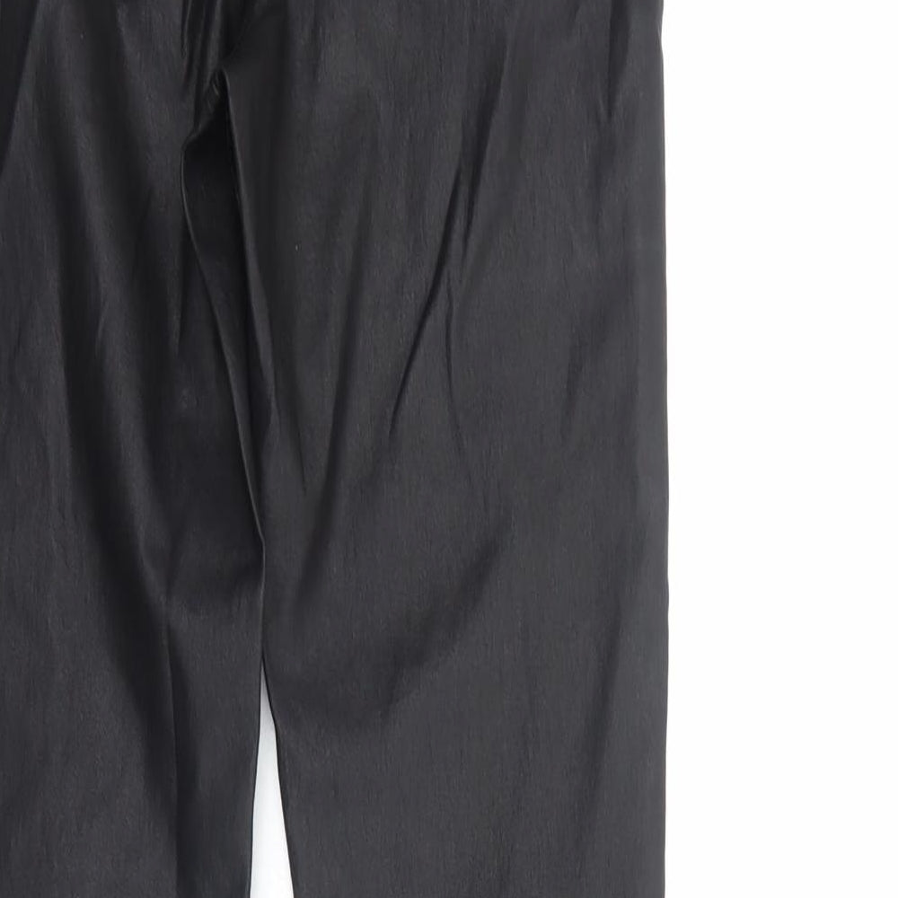 Womens UK Size 8 Missguided Regular Fit  Black Trousers