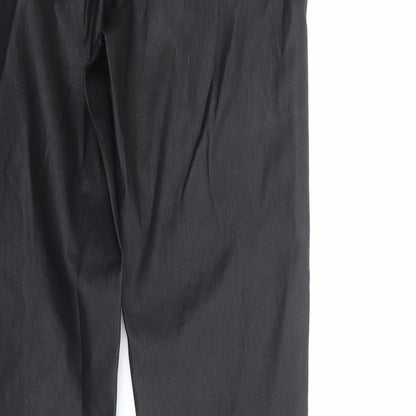 Womens UK Size 8 Missguided Regular Fit  Black Trousers