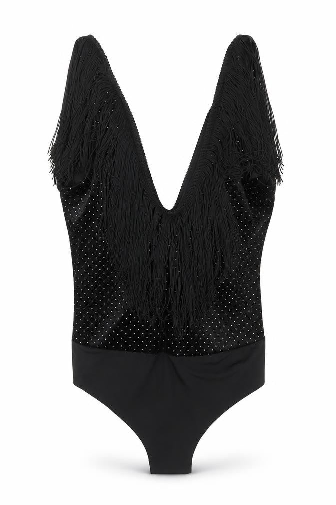 Womens UK Size M Zara One-Piece Black Bodysuit