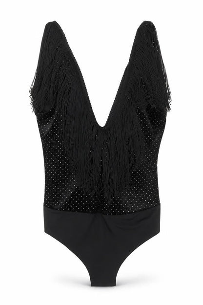 Womens UK Size M Zara One-Piece Black Bodysuit