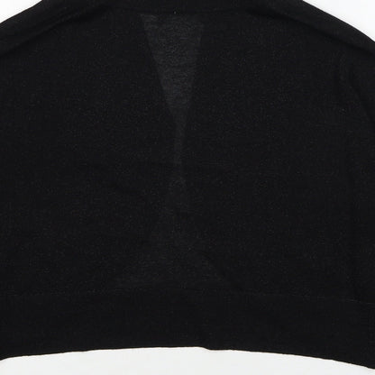 Womens UK Size 18 M&Co Black Cardigan Jumper