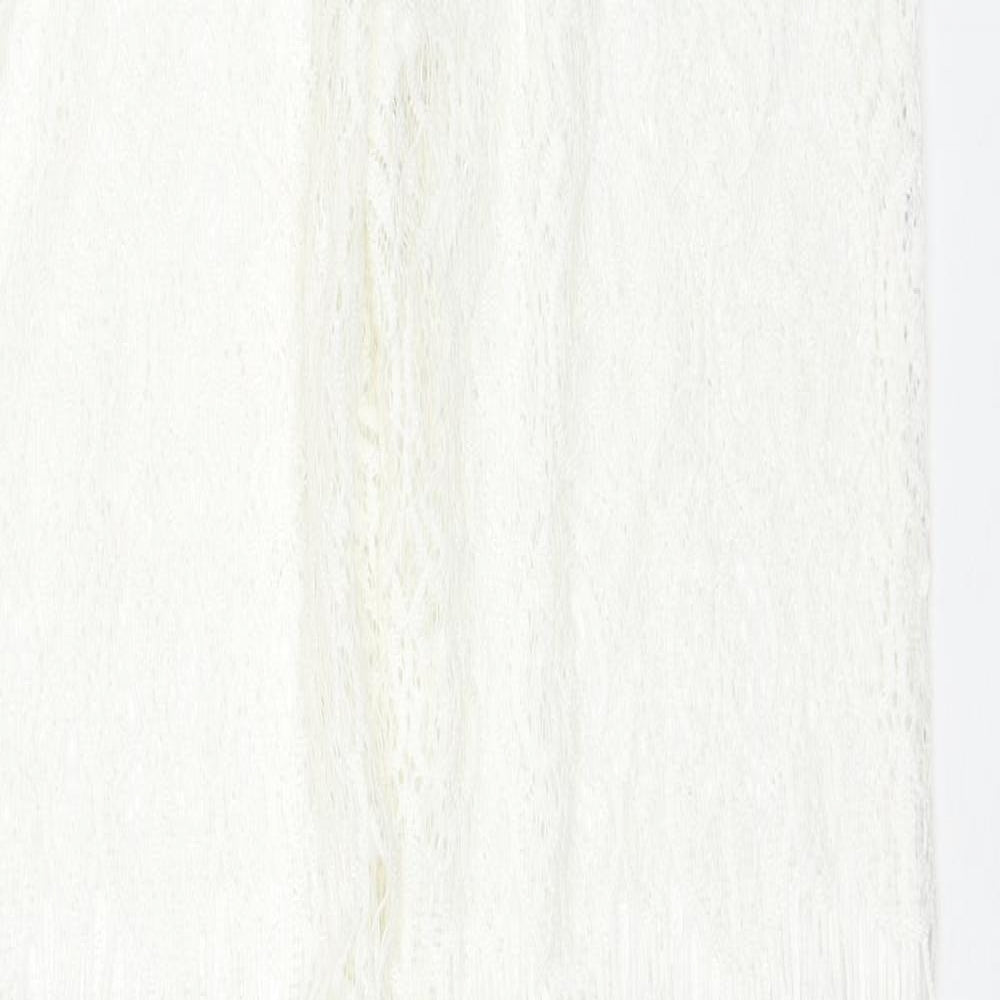 Womens UK Size L Preworn Regular Fit  White Trousers