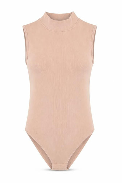 Womens UK Size 6 Primark One-Piece Beige Bodysuit