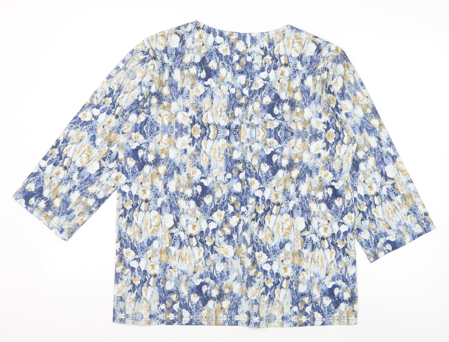 Womens UK Size M Preworn Blue Basic Blouse