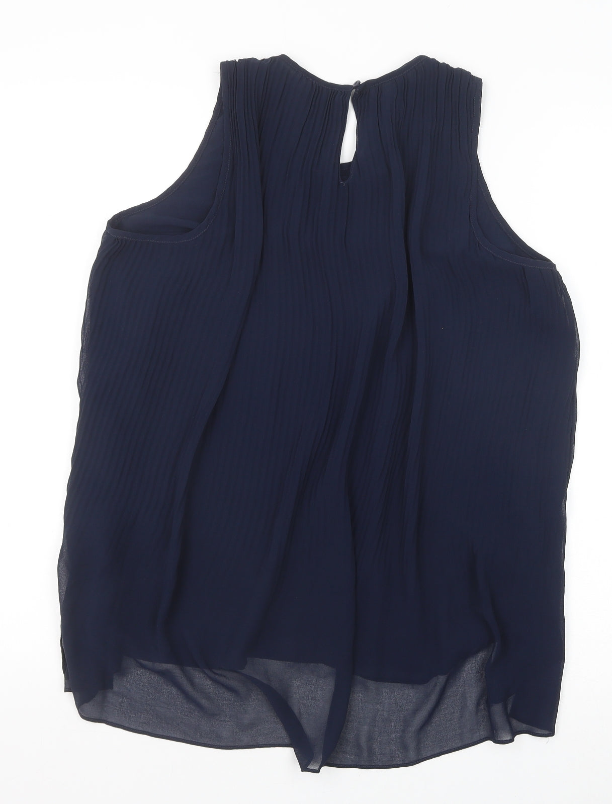 Womens UK Size S Zara Blue Basic Blouse