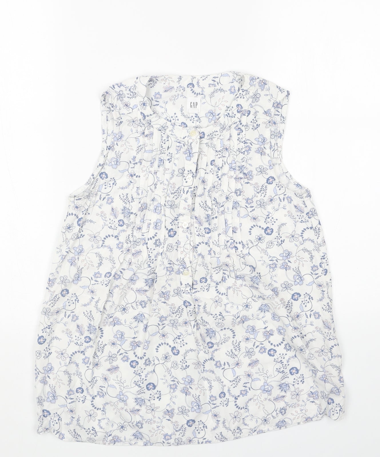 Womens UK Size XS Gap White Basic Tank