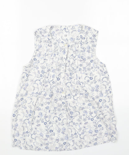 Womens UK Size XS Gap White Basic Tank