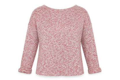 ASOS Womens Red Scoop Neck Cotton Pullover Jumper Size 8