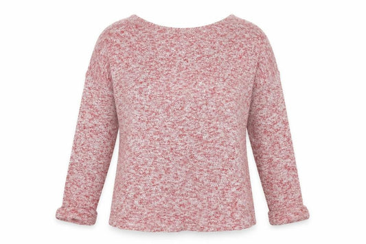 ASOS Womens Red Scoop Neck Cotton Pullover Jumper Size 8