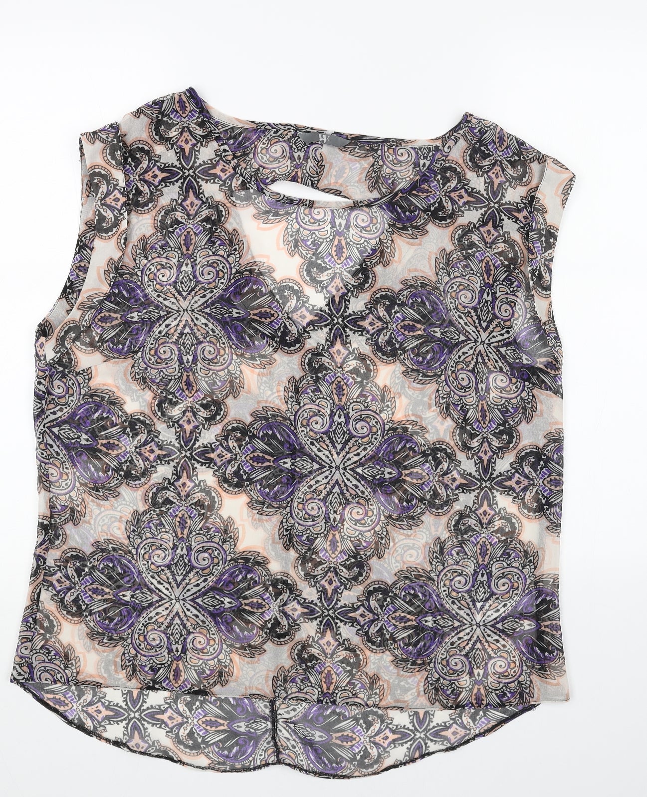 Womens UK Size 18 BHS Multicoloured Basic Blouse