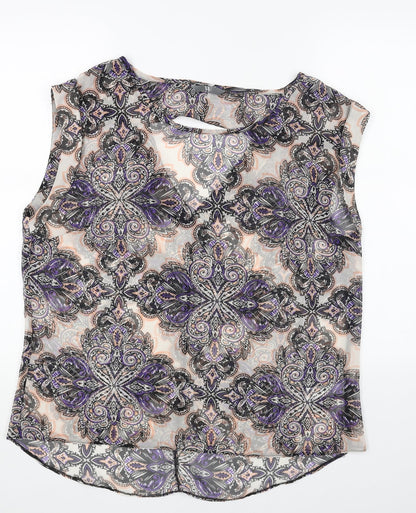 Womens UK Size 18 BHS Multicoloured Basic Blouse