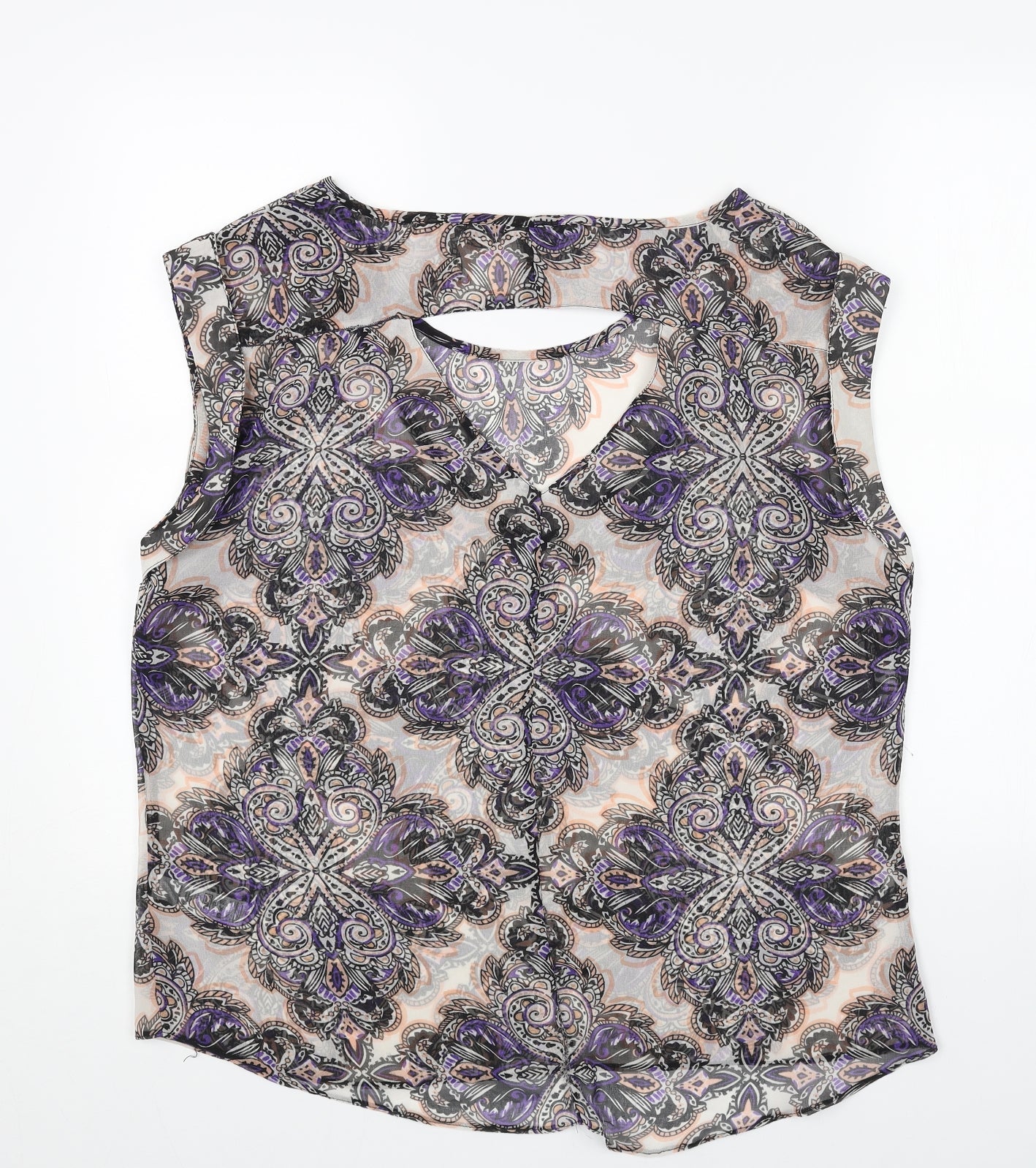 Womens UK Size 18 BHS Multicoloured Basic Blouse