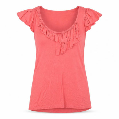 Womens UK Size M Oasis Pink Basic T-Shirt