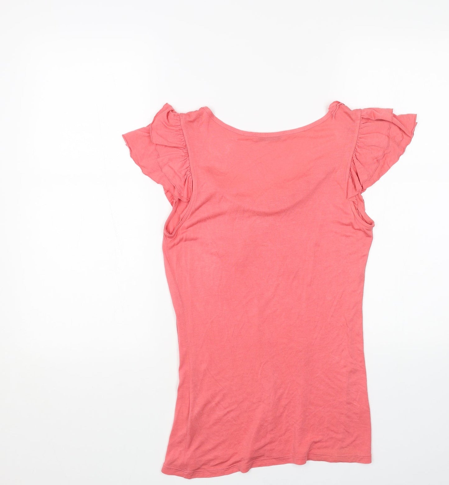 Womens UK Size M Oasis Pink Basic T-Shirt