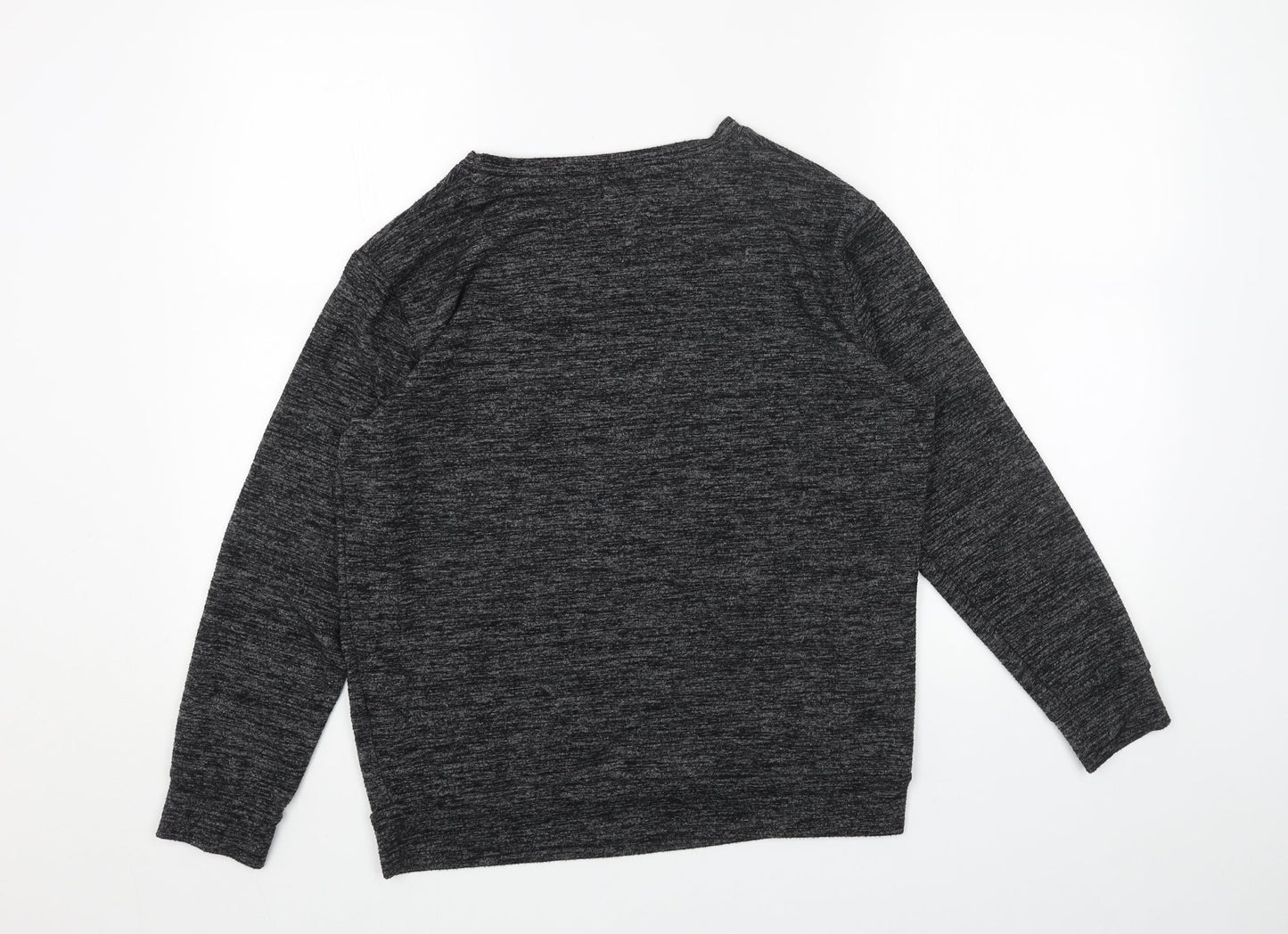 loungewear Womens Grey Round Neck Polyester Pullover Jumper Size 12 - Je Taime