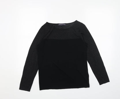 Womens UK Size 10 Marks and Spencer Black Pullover Jumper