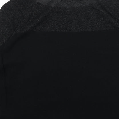 Womens UK Size 10 Marks and Spencer Black Pullover Jumper