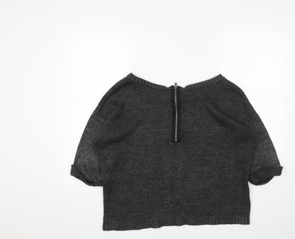 Womens UK Size 14 New Look Grey Pullover Jumper